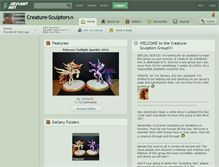Tablet Screenshot of creature-sculptors.deviantart.com