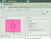 Tablet Screenshot of boo-goes-squeak.deviantart.com