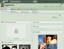 Tablet Screenshot of bungalowglow.deviantart.com