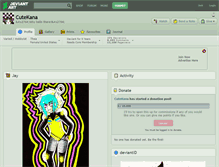 Tablet Screenshot of cutekana.deviantart.com