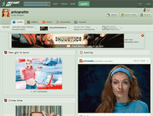 Tablet Screenshot of antoanette.deviantart.com