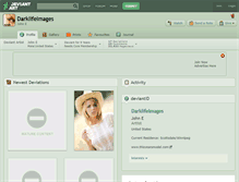Tablet Screenshot of darklifeimages.deviantart.com