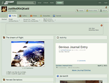 Tablet Screenshot of justlikedraqksaid.deviantart.com