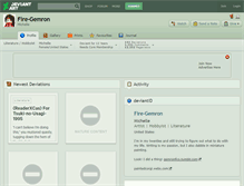Tablet Screenshot of fire-gemron.deviantart.com