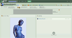 Desktop Screenshot of barebeautybodypaint.deviantart.com