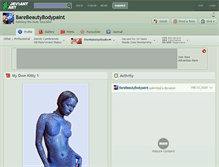 Tablet Screenshot of barebeautybodypaint.deviantart.com