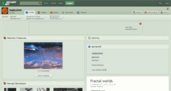 Desktop Screenshot of malexism.deviantart.com