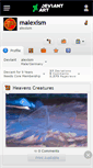 Mobile Screenshot of malexism.deviantart.com