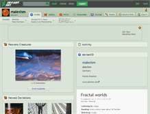 Tablet Screenshot of malexism.deviantart.com
