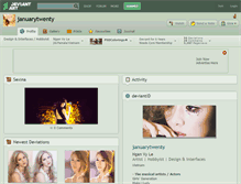 Tablet Screenshot of januarytwenty.deviantart.com