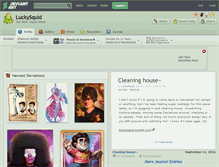 Tablet Screenshot of luckysquid.deviantart.com