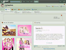 Tablet Screenshot of myhappines.deviantart.com