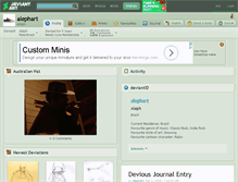 Tablet Screenshot of alephart.deviantart.com