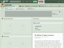 Tablet Screenshot of ceridwyth.deviantart.com