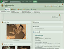 Tablet Screenshot of hotrockcandy.deviantart.com