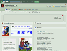 Tablet Screenshot of anti-ichihime-fc.deviantart.com