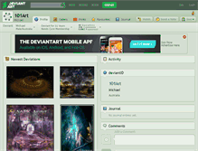 Tablet Screenshot of 101art.deviantart.com