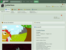 Tablet Screenshot of cynthia-roses.deviantart.com