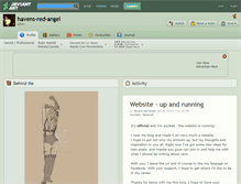 Tablet Screenshot of havens-red-angel.deviantart.com