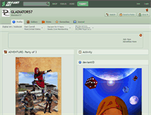 Tablet Screenshot of gladiator57.deviantart.com