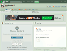 Tablet Screenshot of mewbonbon13.deviantart.com