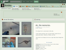 Tablet Screenshot of benedeus.deviantart.com