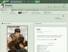 Tablet Screenshot of princekarr.deviantart.com