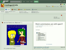Tablet Screenshot of cutedragongirl456.deviantart.com