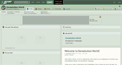 Desktop Screenshot of eeveelution-world.deviantart.com