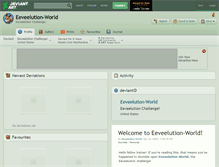 Tablet Screenshot of eeveelution-world.deviantart.com