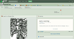 Desktop Screenshot of mentalfloss.deviantart.com