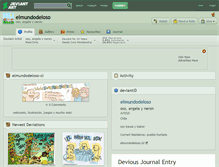 Tablet Screenshot of elmundodeloso.deviantart.com