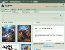 Tablet Screenshot of jonnyklein.deviantart.com