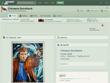 Tablet Screenshot of chimaera-stormhawk.deviantart.com
