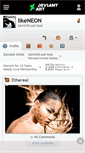 Mobile Screenshot of likeneon.deviantart.com