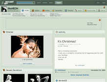 Tablet Screenshot of likeneon.deviantart.com