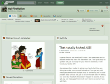 Tablet Screenshot of mai-firenation.deviantart.com