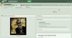 Desktop Screenshot of manipulating.deviantart.com