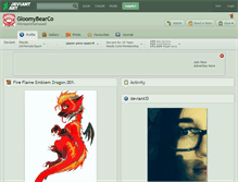 Tablet Screenshot of gloomybearco.deviantart.com