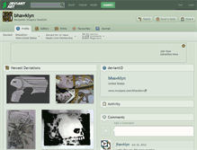 Tablet Screenshot of bhawklyn.deviantart.com