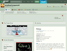 Tablet Screenshot of amyroseconquersall.deviantart.com