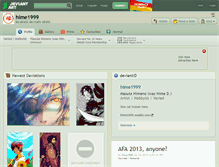 Tablet Screenshot of hime1999.deviantart.com