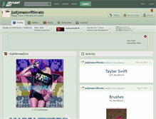 Tablet Screenshot of justjonasswiftlovato.deviantart.com