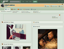 Tablet Screenshot of hubert-adamus.deviantart.com