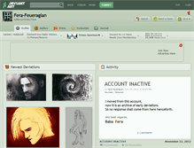 Tablet Screenshot of fera-feueragian.deviantart.com