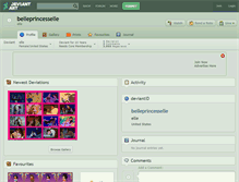 Tablet Screenshot of belleprincesselle.deviantart.com