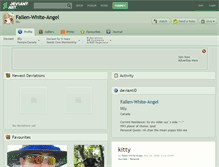 Tablet Screenshot of fallen-white-angel.deviantart.com