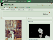 Tablet Screenshot of frightenupthedays.deviantart.com
