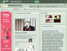 Tablet Screenshot of kiryuuzerolovers.deviantart.com