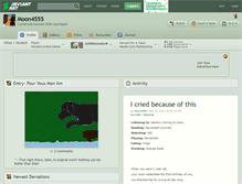 Tablet Screenshot of moon4555.deviantart.com